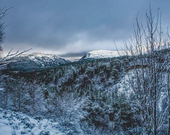 Cairngorms - First day of winter, Scotland, UK, Landscape, Nature, Hills, Scottish Scenery, Cairn Gorm, Highlands, Fine Art Photography