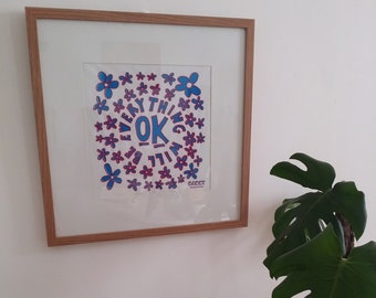 Wall Art - Screen-Printed Cotton To Frame