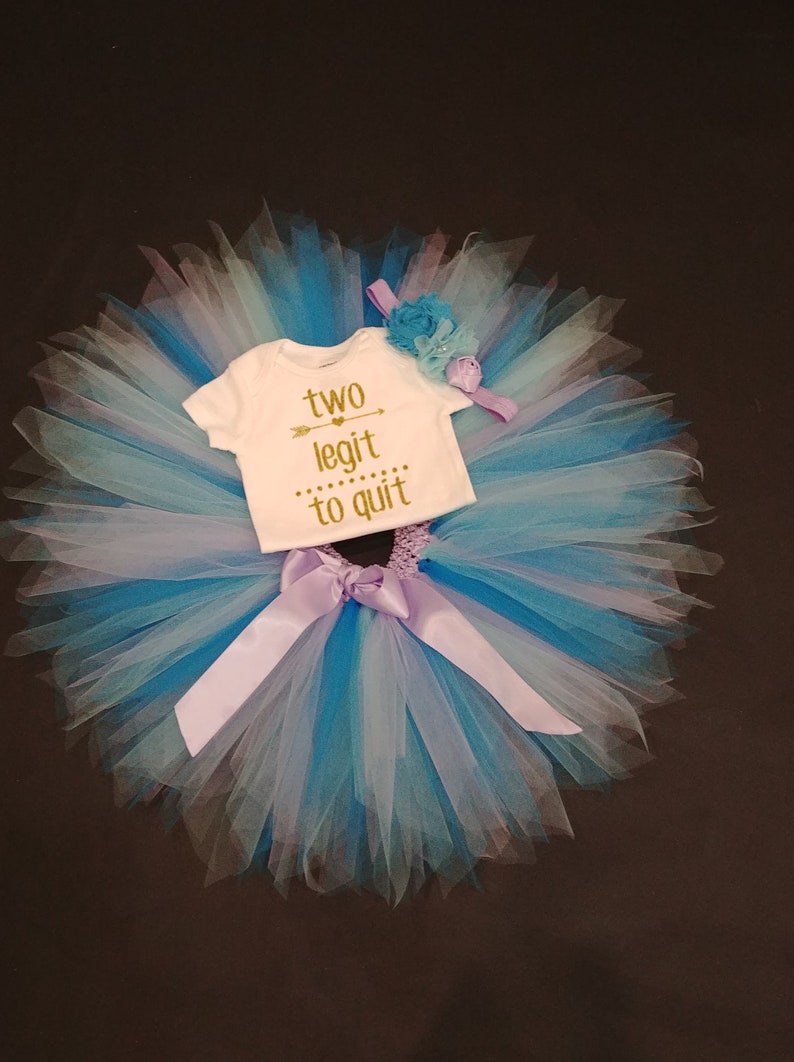 Abby Cadabby Birthday Shirt Tutu Set Two Legit To Quit Birthday Outfit Abby Cadabby Second Birthday Outfit Girls Second Birthday Outfit