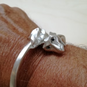 rigid bracelet GARGOUILLES solid silver