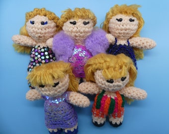 Jeweled Pop Star Crochet Doll