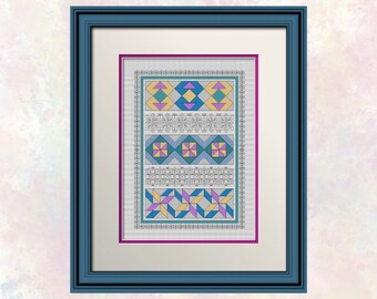 Blocs et bordure 1 - Convient pour débutant à avancé - Tableau facile à lire