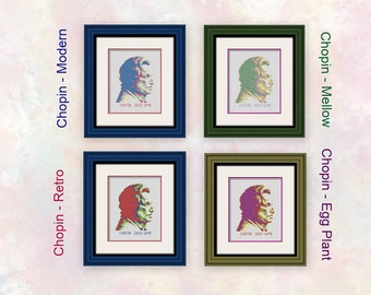 Chopin - Taille réelle - Graphiques transparents - Convient pour les débutants