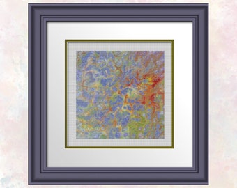 Cellulaire - Point de croix complet uniquement - Niveau débutant à avancé - Tableau facile à lire