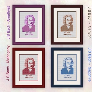 J S Bach - Half Size - Clear Charts - Suit Beginner Upwards