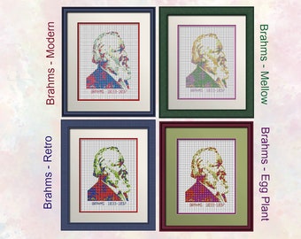 Brahms - Taille réelle - Graphiques transparents - Convient pour les débutants