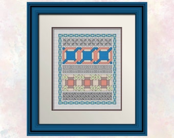 Blocks and Borders 4 - Convient pour débutant à avancé - Tableau facile à lire