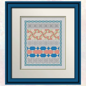 Blocks and Borders 3 - geschikt voor beginners tot gevorderden - gemakkelijk leesbare tabel