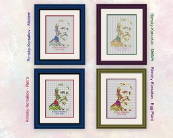 Rimsky-Korsakov - Taille réelle - Graphiques transparents - Convient pour les débutants et les débutants