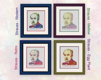 Strauss - Taille réelle - Graphiques transparents - Convient pour les débutants