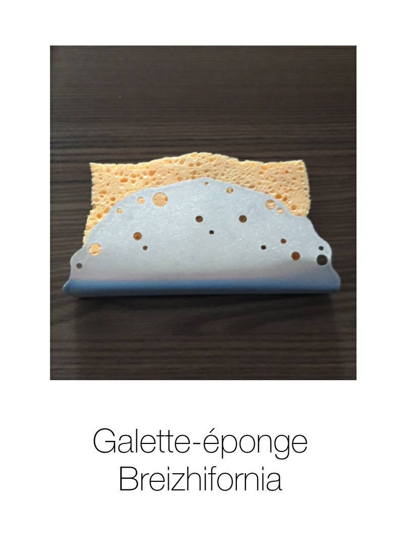 Crêpe Porte-Éponge en Aluminium