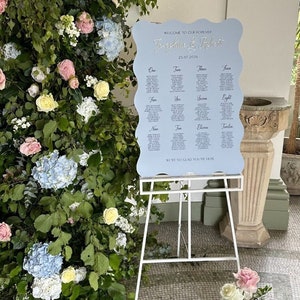Placa de boas-vindas para casamento em azul-escuro com detalhes em espelho, decoração luxuosa para casamento, placa para local com cúpula, placa personalizada em acrílico A1, inspirada em Bridgerton