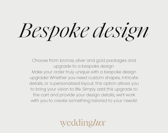Custom Design | Bespoke Design | Wedding Decor Bespoke