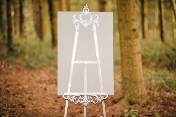 Blank Wedding Acrylic Signs: Frosted Clear, Black, Beige, White - Custom Sizes