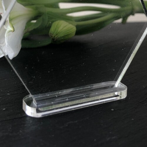 Hexagon Table Name Stands Stand up Table Names 3mm Acrylic Etsy UK