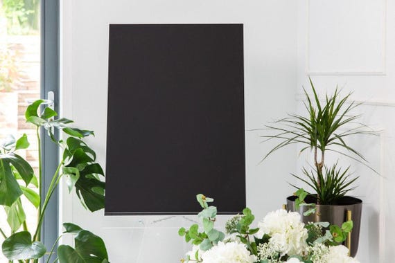 Rose Sign, Wedding | Black Finish | Acrylic | A1 A2 A3 Sizes | Bespoke Personalised