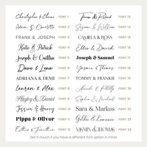 Fonts for weddinglux