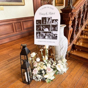 Wedding Sign with Years Together