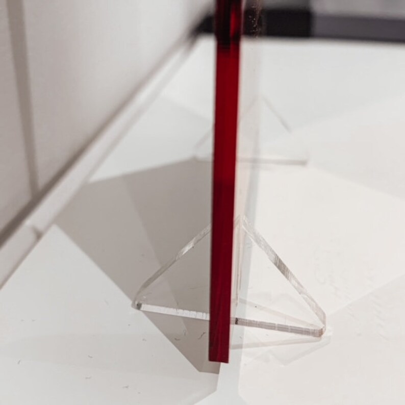 Acrylic Stands Acrylic holders Pair Of Perspex 3mm Acrylic Etsy