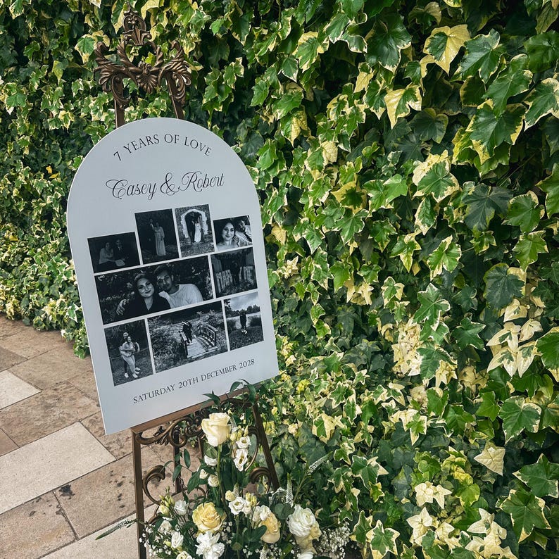 Milestone Wedding Welcome Sign