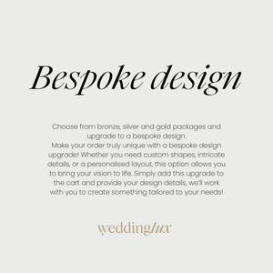 Custom Wedding Design: Bespoke Signs, Logos & Decor