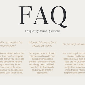 FAQ's