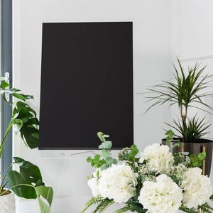 black acrylic blank