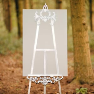 Letreros acrílicos para bodas en blanco: transparentes, negros, beige y blancos - Tamaños personalizados