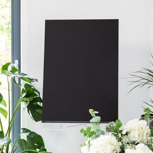 A Black Blank Acrylic rectangle A1