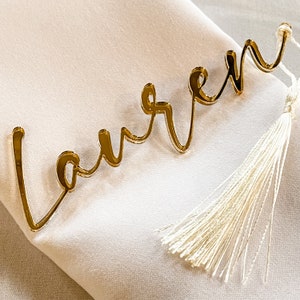 Segnaposto per matrimonio di lusso, impostazione del nome personalizzato in acrilico con specchio inciso, decorazioni per eventi, nomi per posti a sedere per feste, posti a sedere in argento e oro
