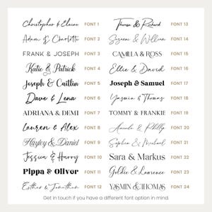 Fonts for weddinglux