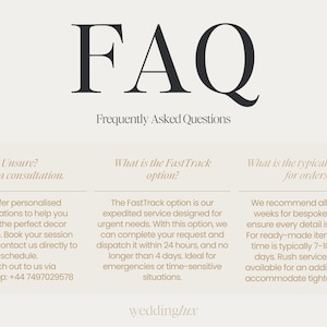 FAQ's