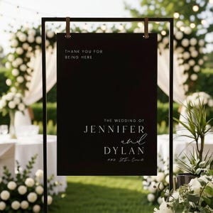 Gold Welcome, Sign, Wedding | Acrylic | A1 A2 Sizes | Bespoke Uv Printed