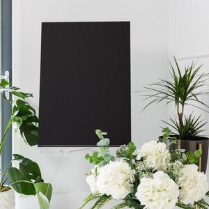 black acrylic blank
