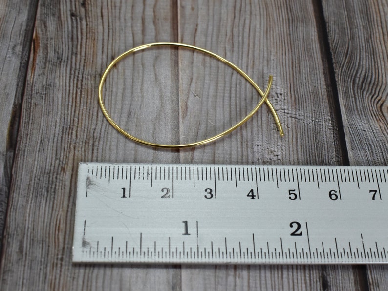 14k Gold Plated Over Silver PCE149 Minimal Earring Arc Ear Threader Long Threader Earring Long Wire Dangle Gold Silver Earring
