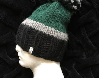 Unisex Eagles hat….with fun pom Pom….unisex….perfect for watching Eagles games…..