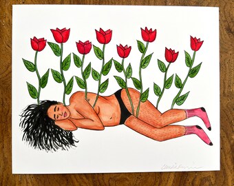 Resting, Growing 8x10 Art Print