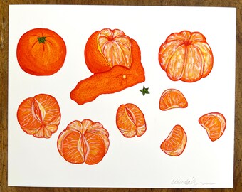 Clementine Study 8x10 Art Print