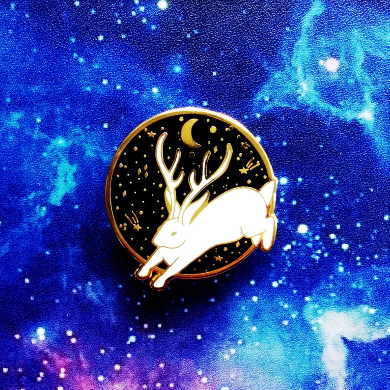 Enamel Pin Jackalope