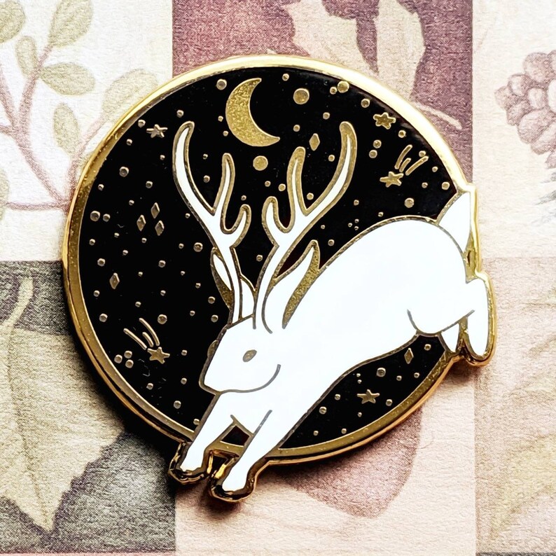 Enamel Pin Jackalope