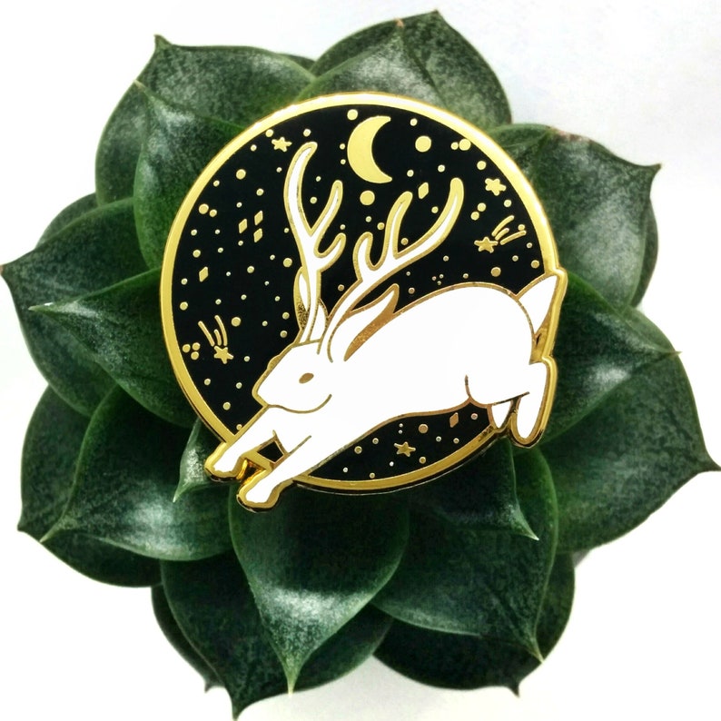 Enamel Pin Jackalope