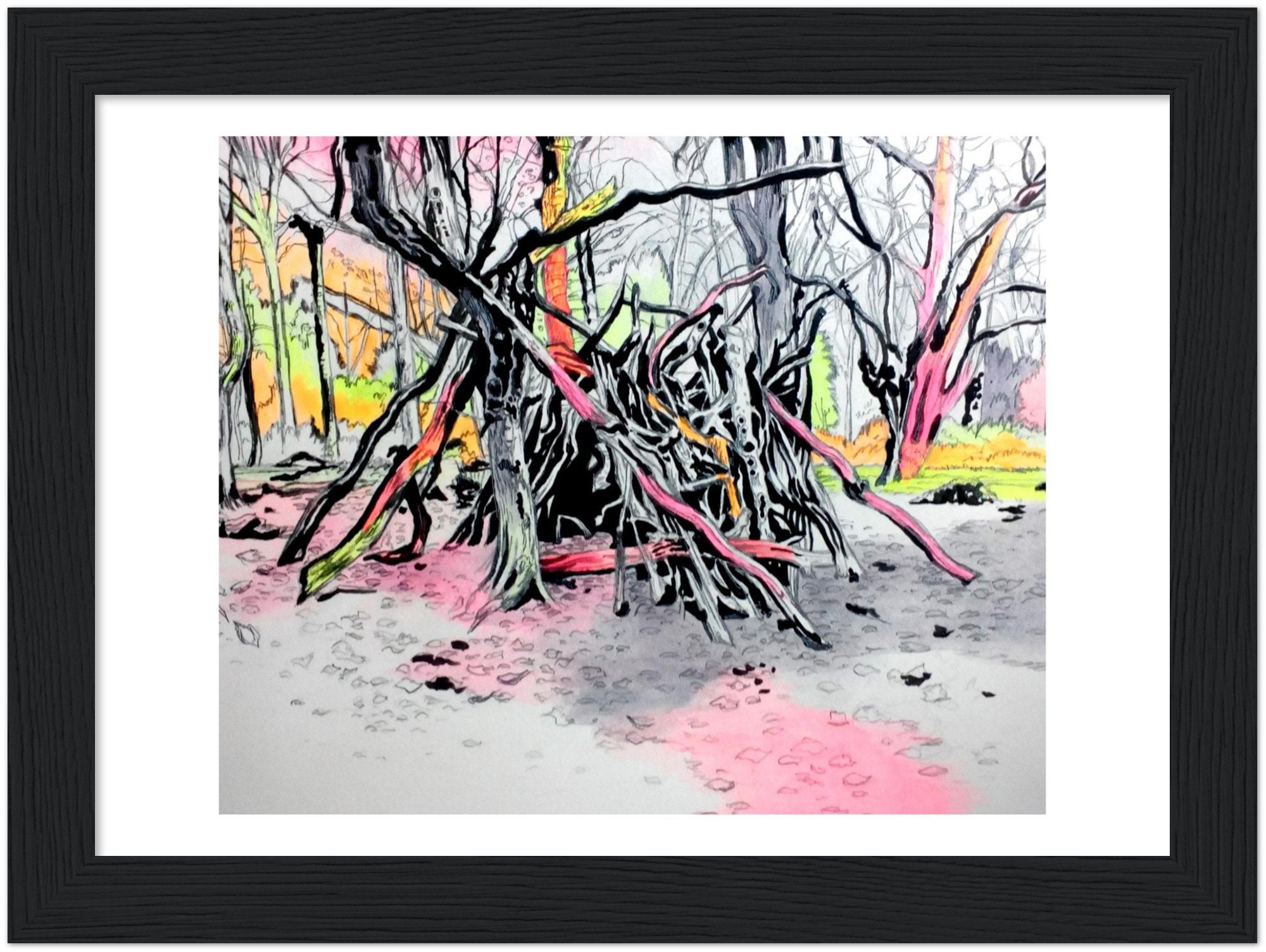 Epping Forest 2 Fine Art Framed Poster 15 X 20cm Etsy