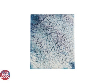 8 x 10 pintura de vertido de fluido acrílico en lienzo preestirado