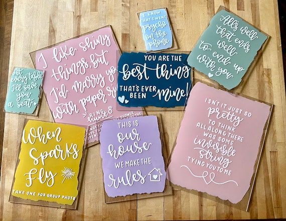 Taylor Swift Themed Party / Taylor Swift Shower / Bridal Shower Signs / Taylor  Swift Signs 