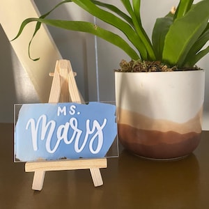 Personalized name plate /  Desk name plate / Teacher gift / Teacher name plate / Nurse gift / Nurse name plate / Office decor / Desk decor