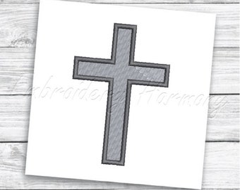 Cross embroidery design - 10 SIZES machine embroidery digital file - INSTANT DOWNLOAD