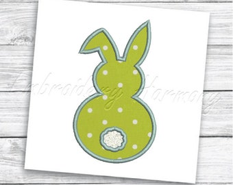 Osterhase Applikation Design - 12 GRÖßEN Maschinenstickerei digitale Datei - INSTANT DOWNLOAD