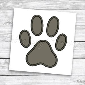 Paw Print Applique Design, Paw Print Embroidery Design, Dog paw print applique design, Paw embroidery applique designs, machine embroidery