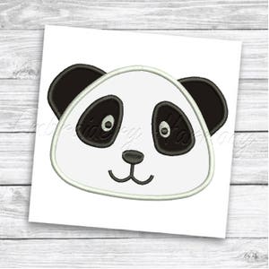 Panda Applique machine embroidery design, Panda Bear Embroidery Applique, Panda Applique designs - 5 SIZES machine embroidery design