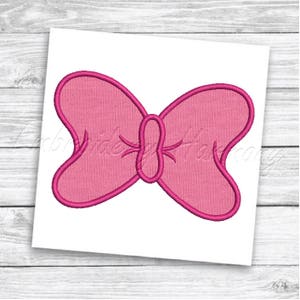 Bow Applique design - 5 SIZES machine embroidery file INSTANT DOWNLOAD